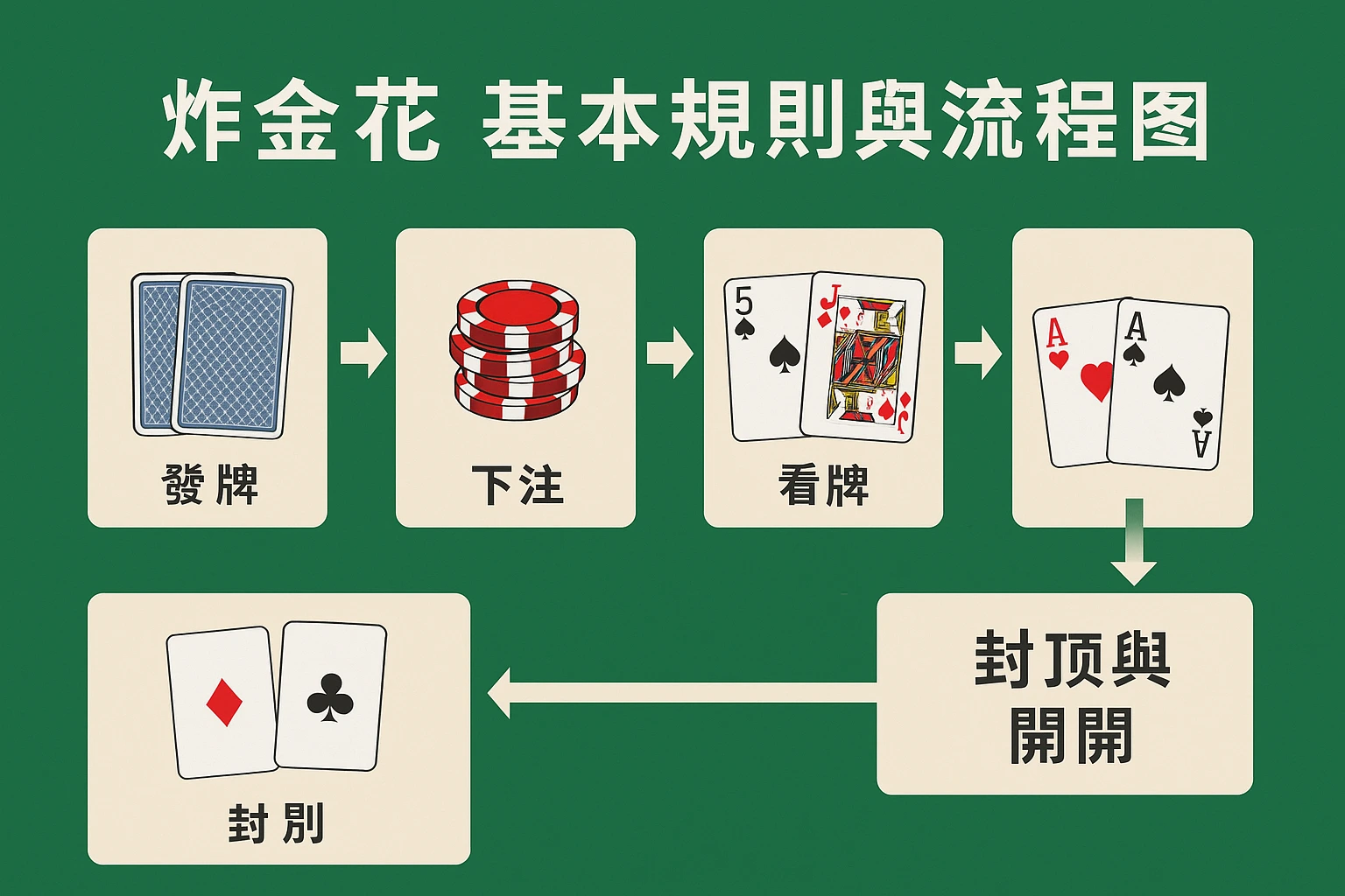 炸金花玩法规则解析, 新手必备术语与实战技巧